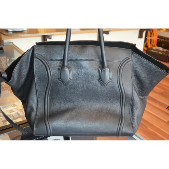 Celine Phantom Luggage Bag Black Cheetah Spots Painted KCA DESIGN CO INSTAGRAM - Picture 4 of 10